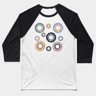 Retro circles Baseball T-Shirt